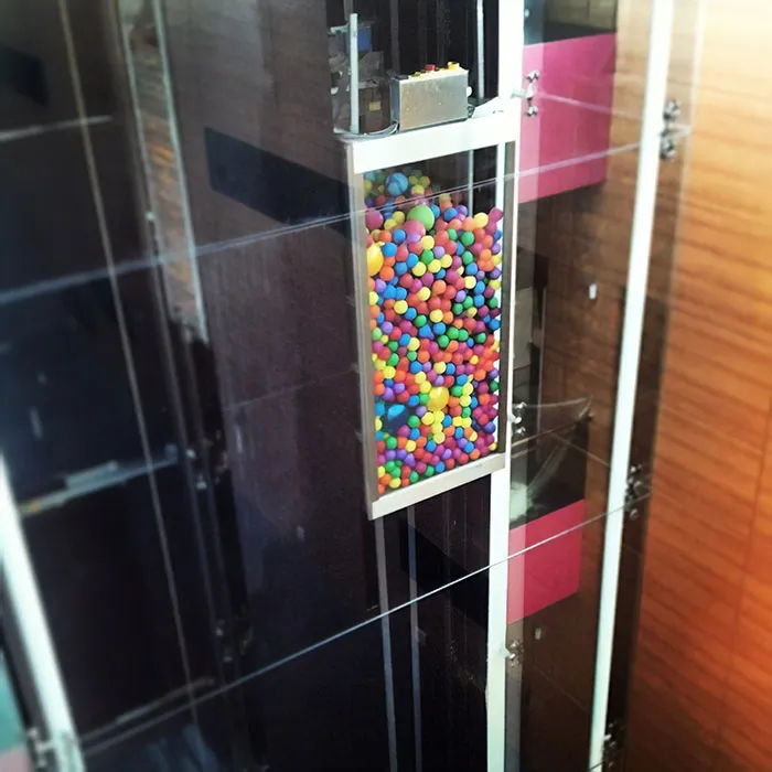 Colorful Balloon-Filled Elevator