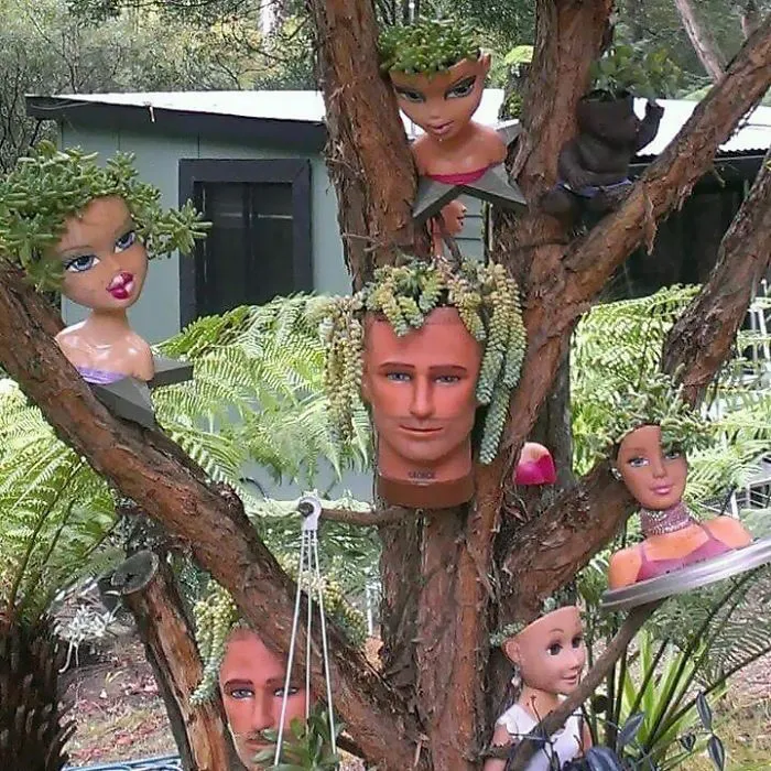 145 People Who Turned Old Dolls Into Planters And Scared The Hell Out Of Their Neighbors