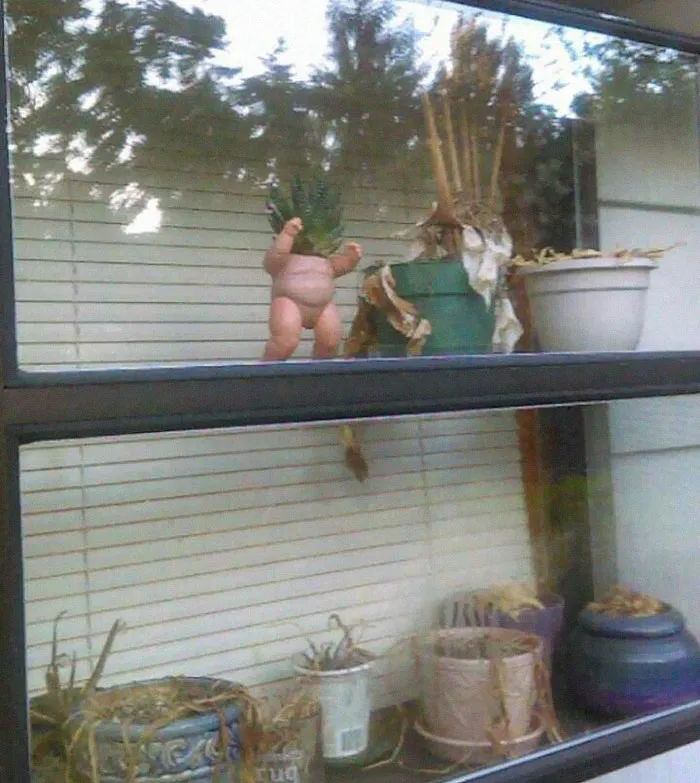 145 People Who Turned Old Dolls Into Planters And Scared The Hell Out Of Their Neighbors