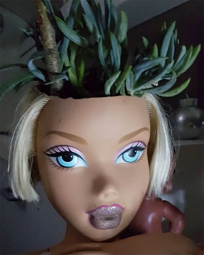 145 People Who Turned Old Dolls Into Planters And Scared The Hell Out Of Their Neighbors