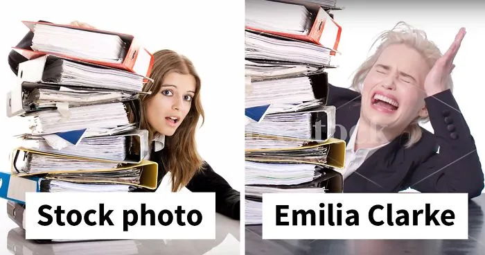 Emilia Clarke Tries Her Hand At Stock Photography, And The Result Is So Funny The Internet Wants Her To Star In 'The Office'