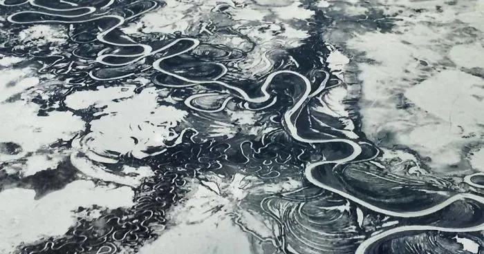 Took This Photo Out Of A Plane Window While Flying Somewhere Above Russia