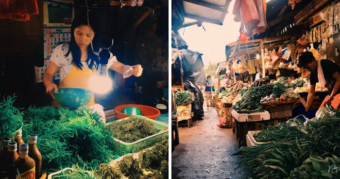 I Took Early Morning Pictures Of Intimate Market Scene  In Philippines Using My Iphone