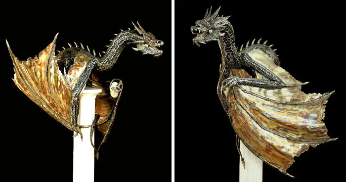 My Recent Work, Welded Stainless Steel Dragon