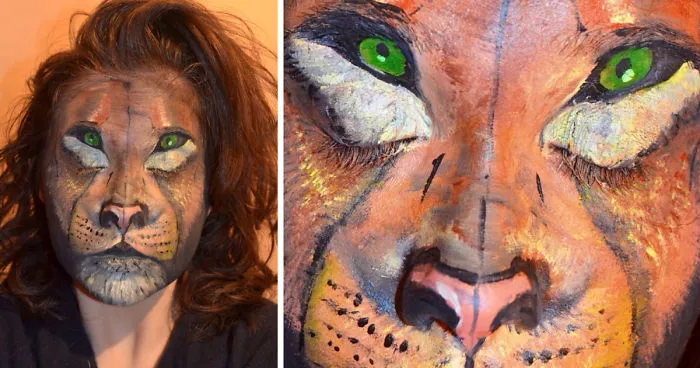 I Painted Myself As A Lion