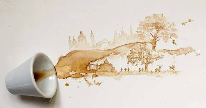 Coffee And Tea Turned Into Beautiful Art By Giulia Bernardelli