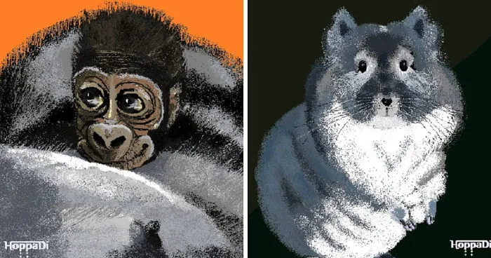 I Draw With A Computer Mouse In The Easiest Paint Program