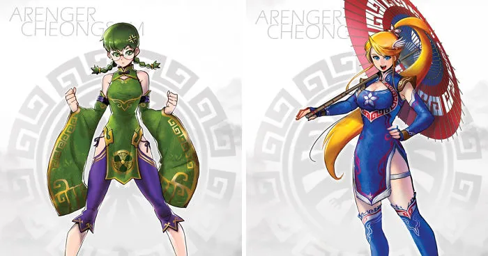 Chinese Artist Transforms The Avengers Into Anime Waifu
