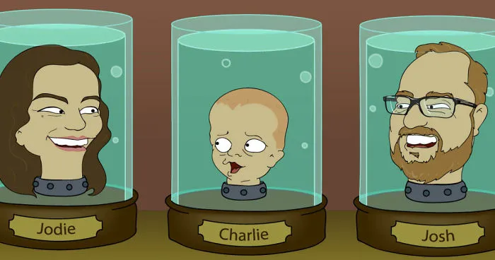 I Draw Portraits Of Random People In The Style Of Futurama
