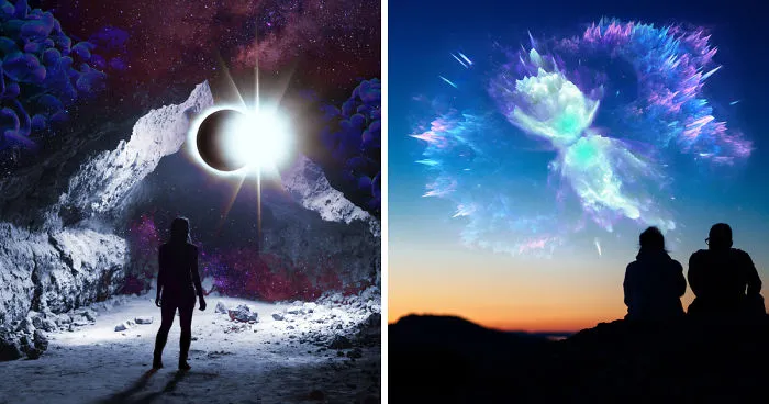 I Create Surrealistic, Otherworldy Digital Art By Melding Magical Photos Together!