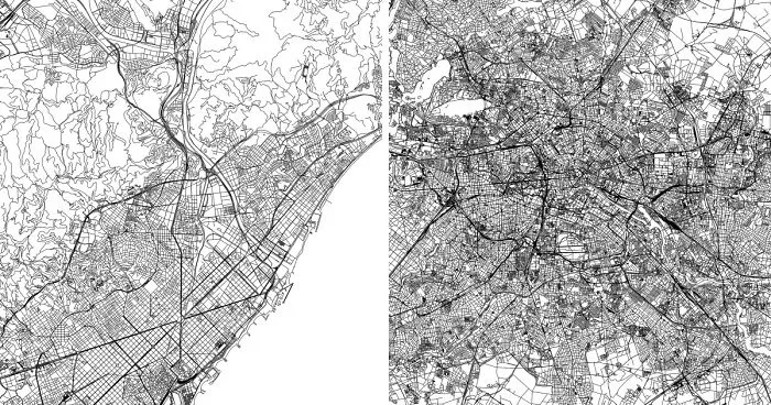 I Draw Line Maps Of World Cities