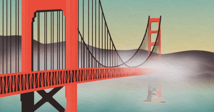An Artist Illustrated America's Most Iconic Bridges In Retro Travel Poster Style