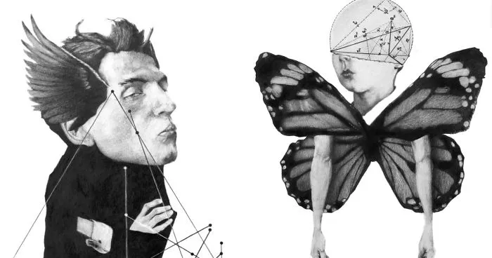 14 Collage- Pencil -Drawings Inspired By Greek Mythology