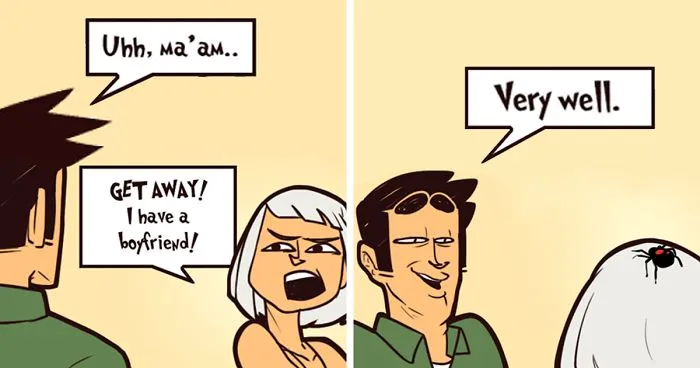 30 Socially Awkward Situations And Funny Random Thoughts That Gained This Artist 100,000 Followers