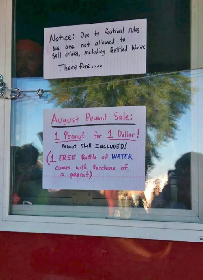 Music Festival In 90 Degree Weather Wouldn't Allow Vendors To Sell Beverages