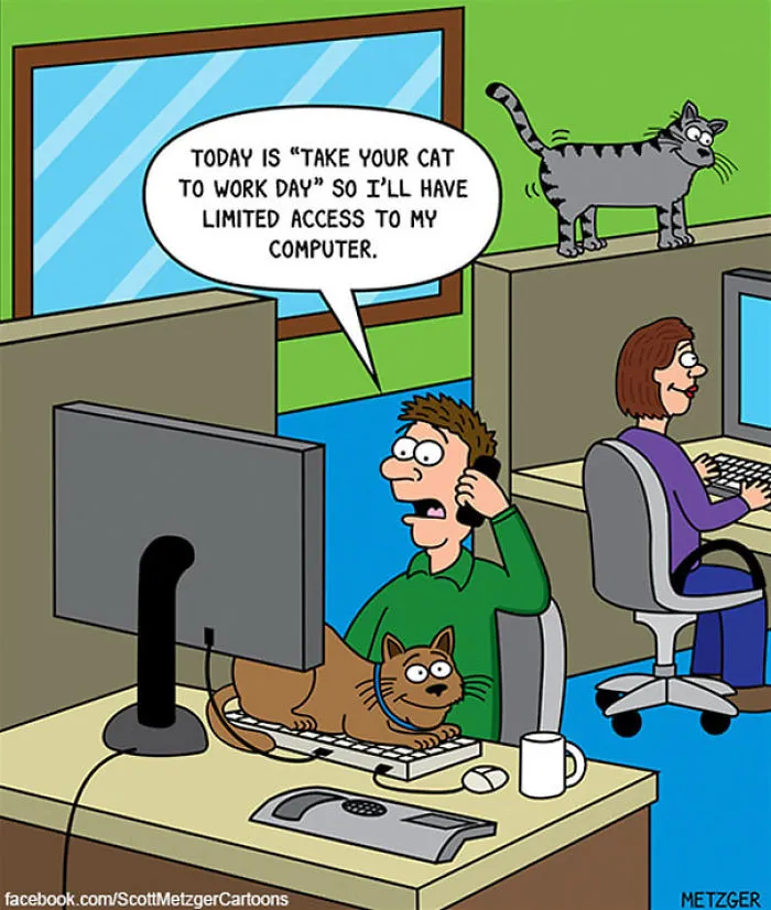This Man Has Been Creating Cat Cartoons For Over 20 Years, And Here Are 40 Of The Best Ones
