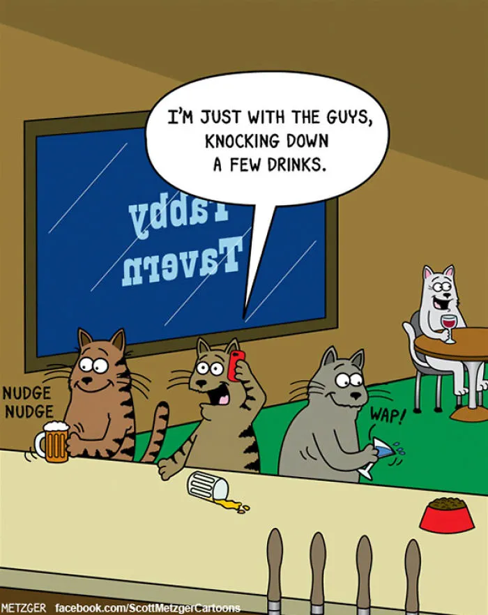This Man Has Been Creating Cat Cartoons For Over 20 Years, And Here Are 40 Of The Best Ones