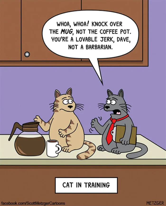 This Man Has Been Creating Cat Cartoons For Over 20 Years, And Here Are 40 Of The Best Ones