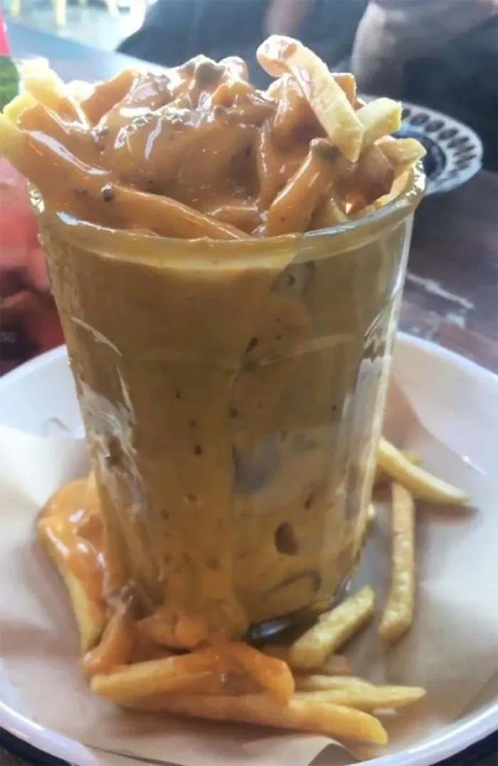 Cheese Fries In A Glass