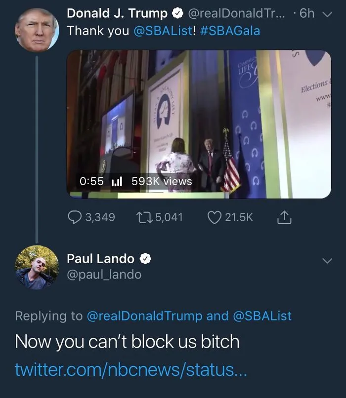 Trump Can’t Block Users On Twitter Anymore