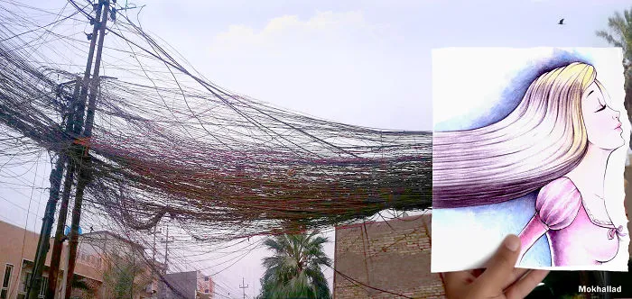I Combine Sad Photos Of My Country With Drawings To Create Happiness Out Of Misery