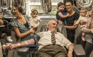 "Man With The Golden Arm" Whose Blood Saved The Lives Of 2.4 Million Babies Makes His Final Donation