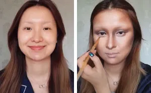 Someone Challenged This Chinese Blogger To Transform Herself Into Mona Lisa - They Weren't Expecting This