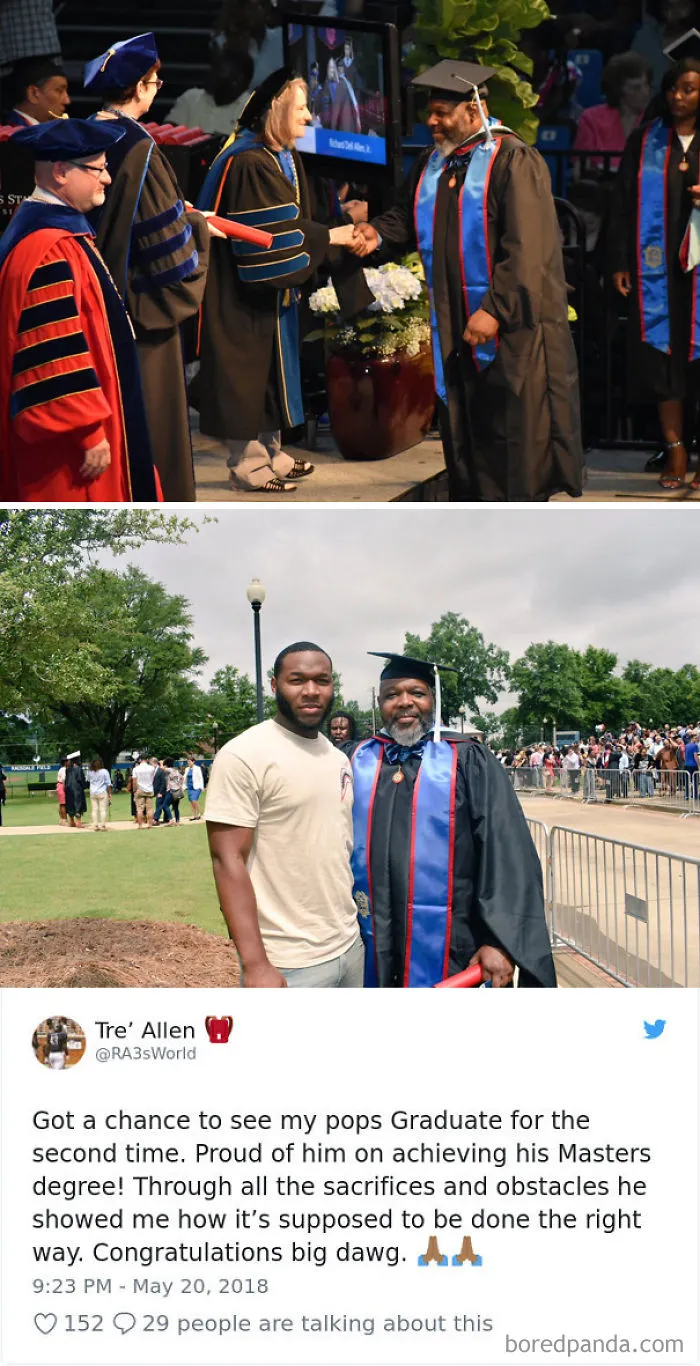 My Pops Graduated For The Second Time