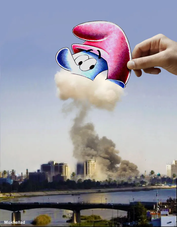 I Combine Sad Photos Of My Country With Drawings To Create Happiness Out Of Misery