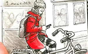 I Sketched Fellow Passengers On The Ferry In Amsterdam In A Tiny Sketchbook, Here's The Result (30 Pics)
