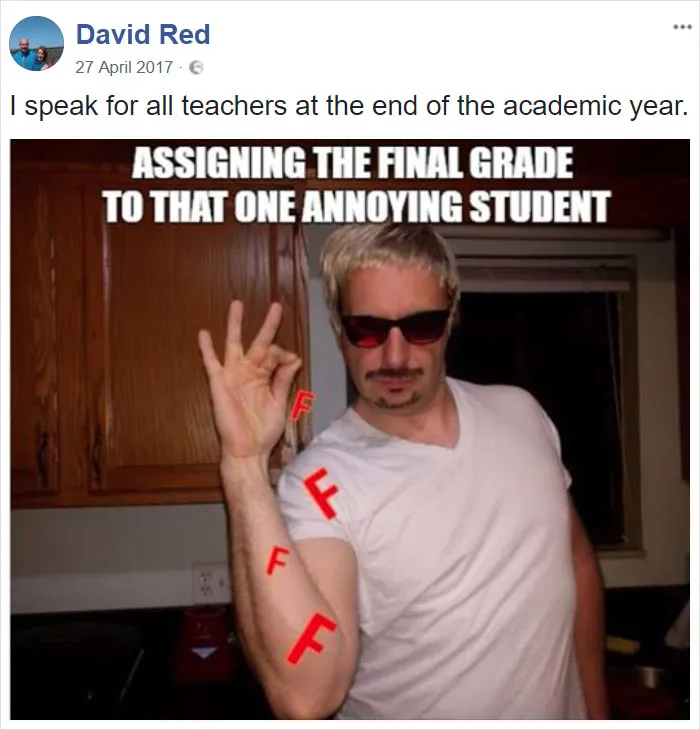 19 Times This Teacher Was So Tired Of His Student BS He Responded By Turning Himself Into Funny Memes