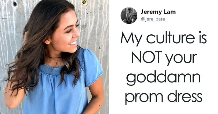 People Are Calling This Student Racist After She Posts Photos Of Her Prom Dress Online