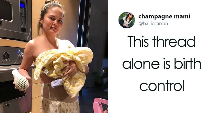Chrissy Teigen Reveals The Dark Part Of Giving Birth And The Internet Can’t Handle The Truth