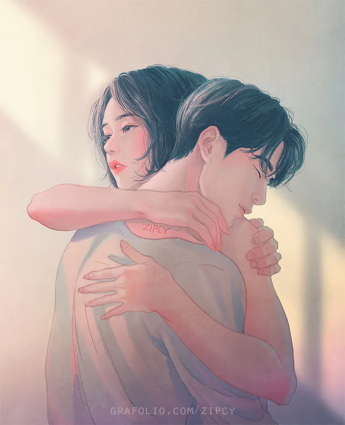 Korean Illustrator Captures Love And Intimacy So Well That You Can Almost Feel It (Part 2)