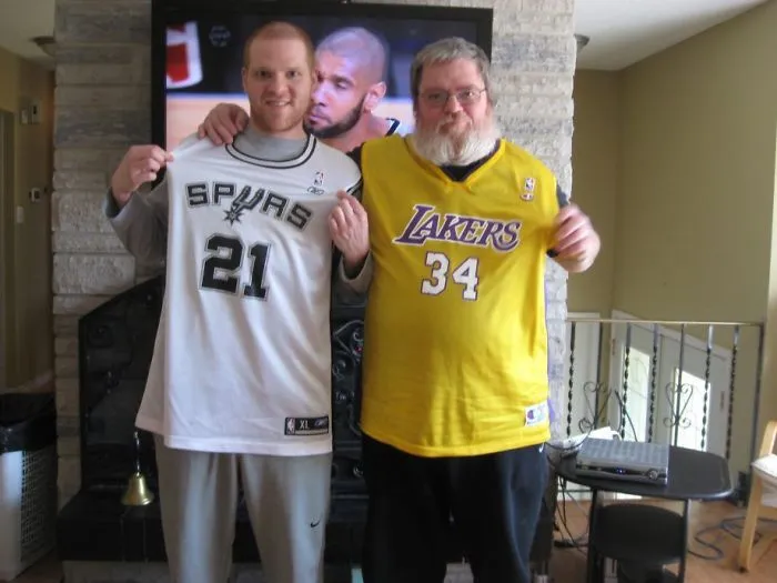 Photobomb accidental de Tim Duncan