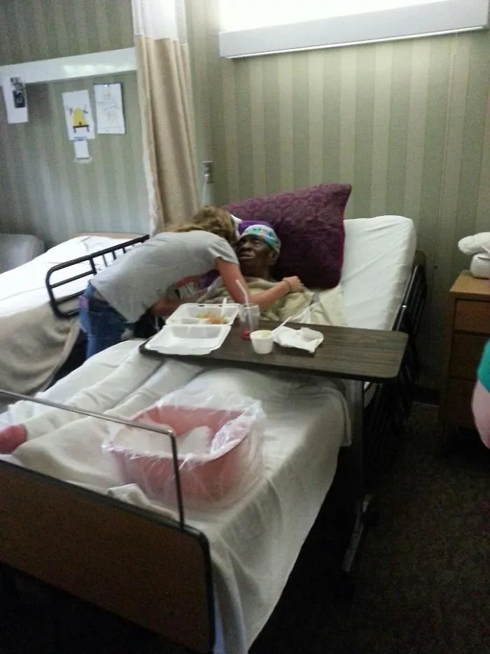 Made Cookies And Brought Them To The Local Nursing Home. This Is Mrs. Posey. She Is 112 And The Nurse Said She Hasn't Had A Visitor In Over 3 Years
