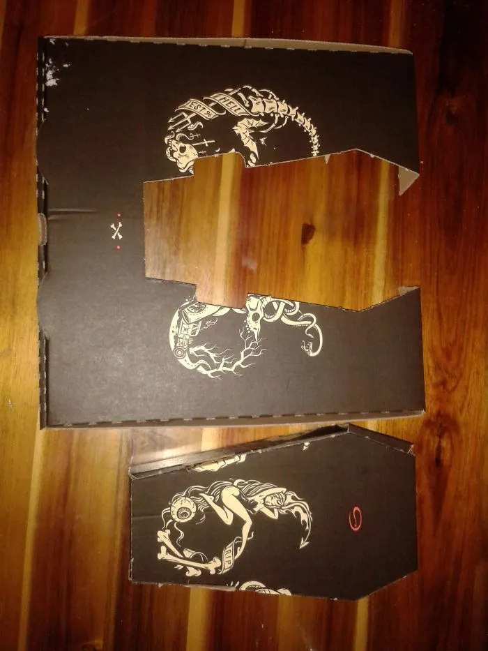 Pizza Box Converts Into Coffin For "The Remains"