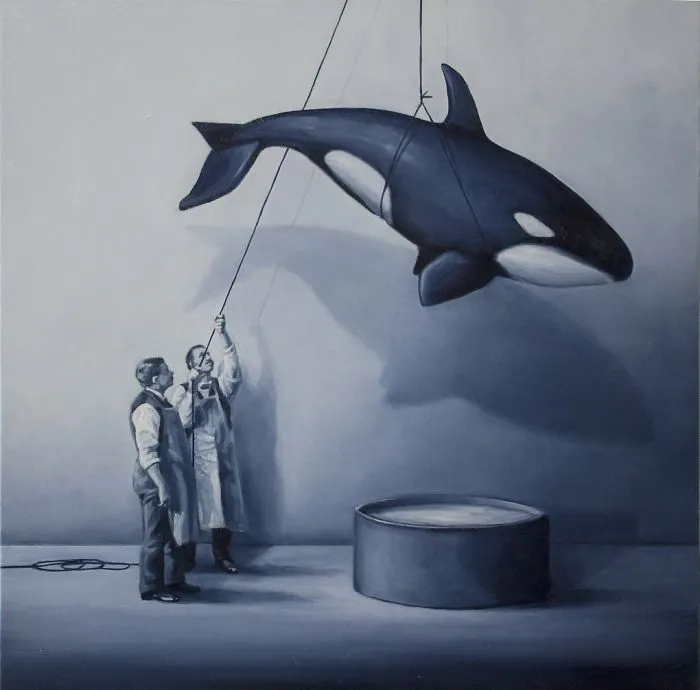 Artist Illustrates Human Behavior Jumping Across Different Mediums