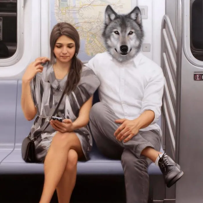 These Surreal Portraits Show How "Wild" The New York Subway Is
