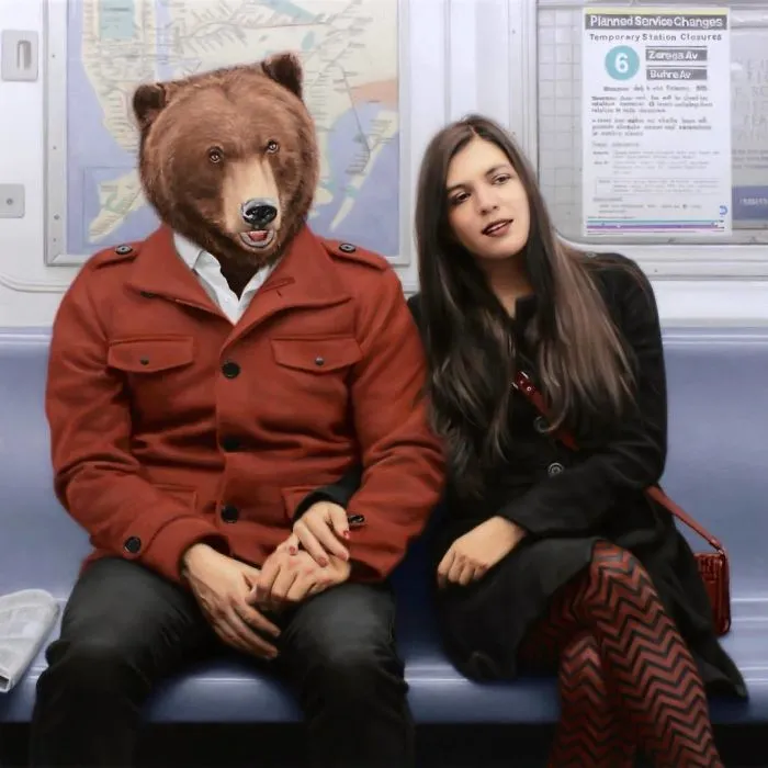 These Surreal Portraits Show How "Wild" The New York Subway Is