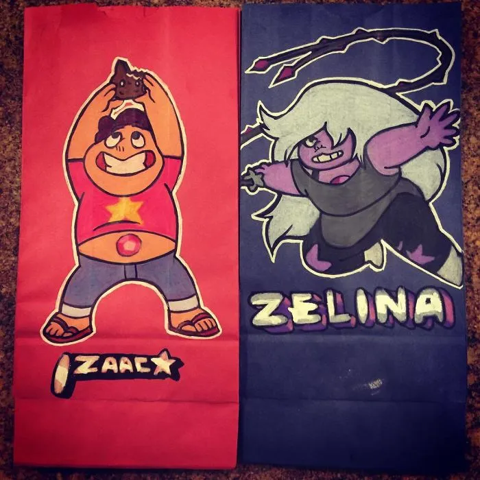 This Dad Started Drawing On His Kids' Lunch Bags 5 Years Ago And Even Obama Loved Them