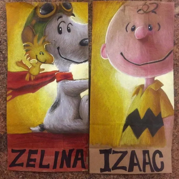 This Dad Started Drawing On His Kids' Lunch Bags 5 Years Ago And Even Obama Loved Them