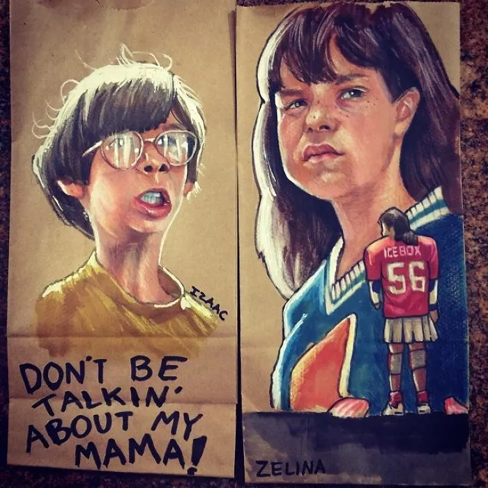 This Dad Started Drawing On His Kids' Lunch Bags 5 Years Ago And Even Obama Loved Them