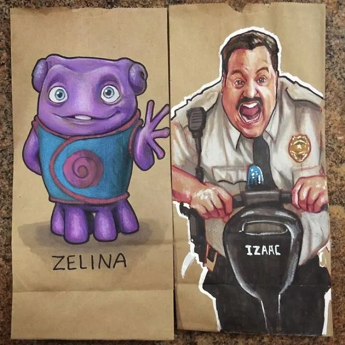 This Dad Started Drawing On His Kids' Lunch Bags 5 Years Ago And Even Obama Loved Them
