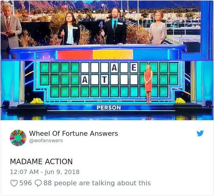 Someone Is Tweeting Hilariously Wrong "Wheel Of Fortune" Answers, And We Can't Get Enough