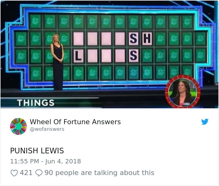 Someone Is Tweeting Hilariously Wrong "Wheel Of Fortune" Answers, And We Can't Get Enough