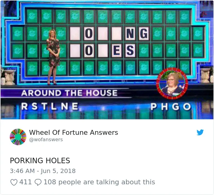 Someone Is Tweeting Hilariously Wrong "Wheel Of Fortune" Answers, And We Can't Get Enough