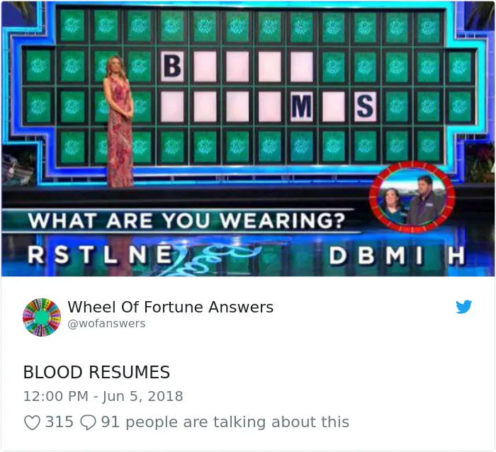 Someone Is Tweeting Hilariously Wrong "Wheel Of Fortune" Answers, And We Can't Get Enough