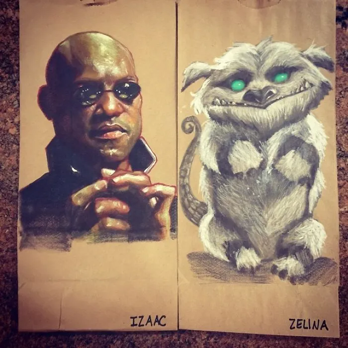 This Dad Started Drawing On His Kids' Lunch Bags 5 Years Ago And Even Obama Loved Them