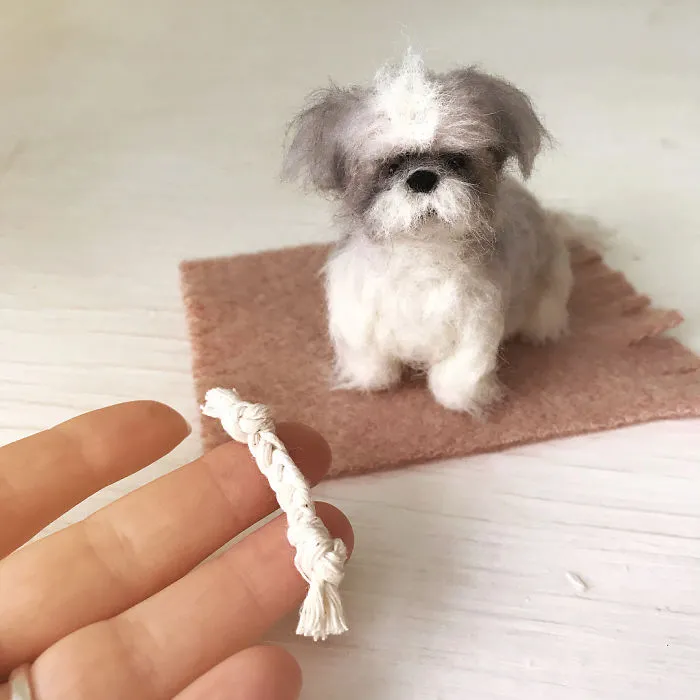 Artist Creates Adorable Puppies From Wool, And They Look So Real